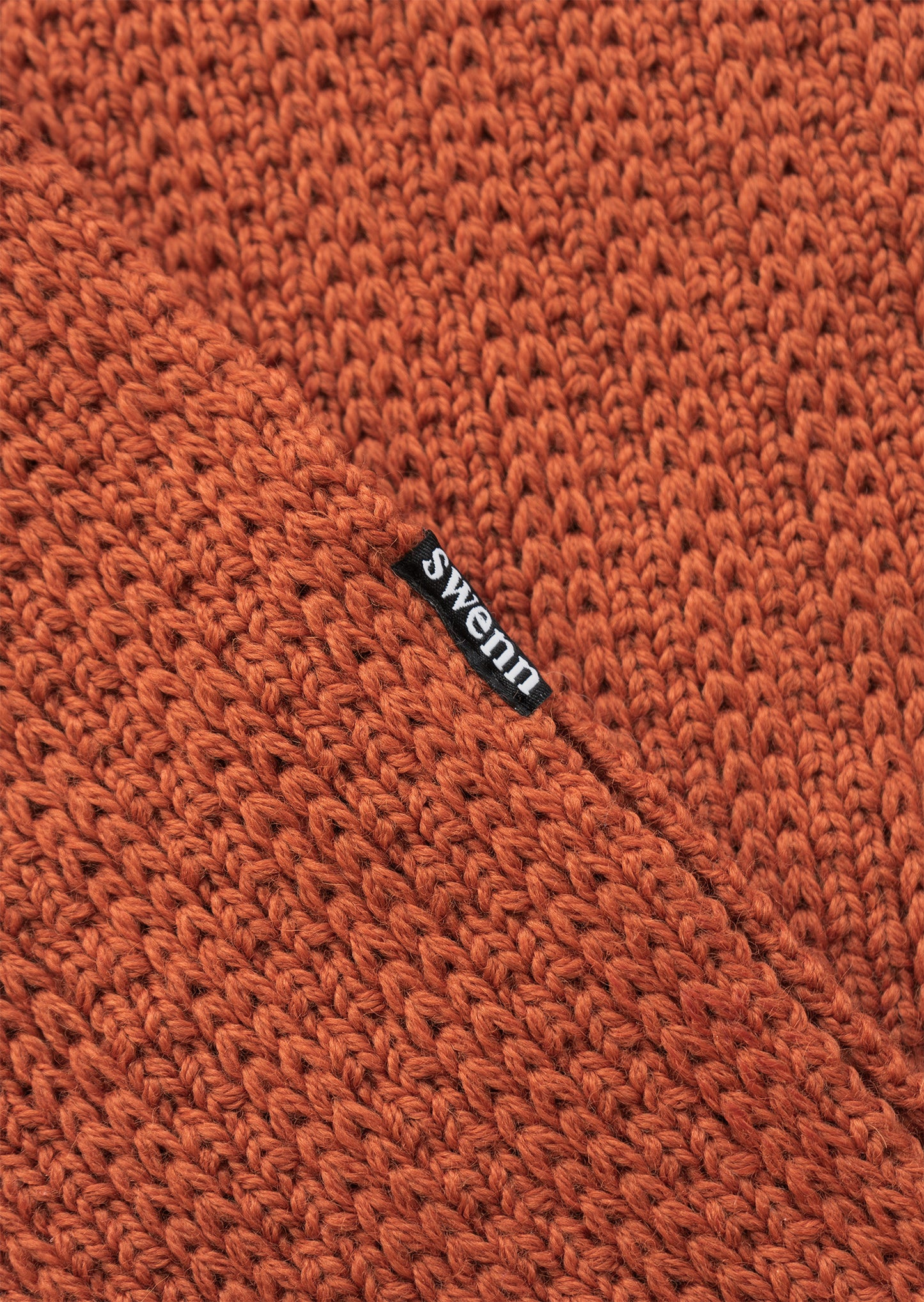 Écharpe pure laine - rouille