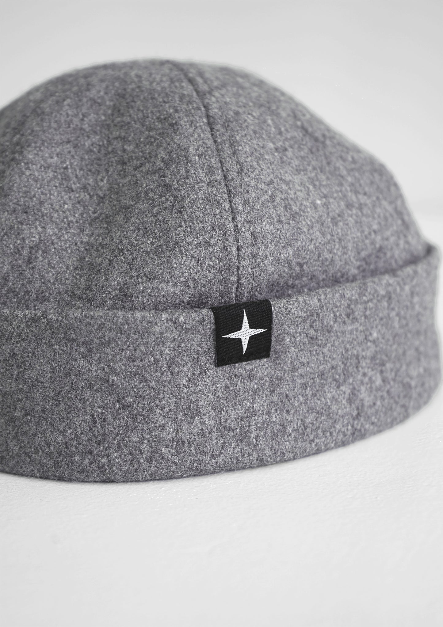 NEW Woolen docker hat - grey