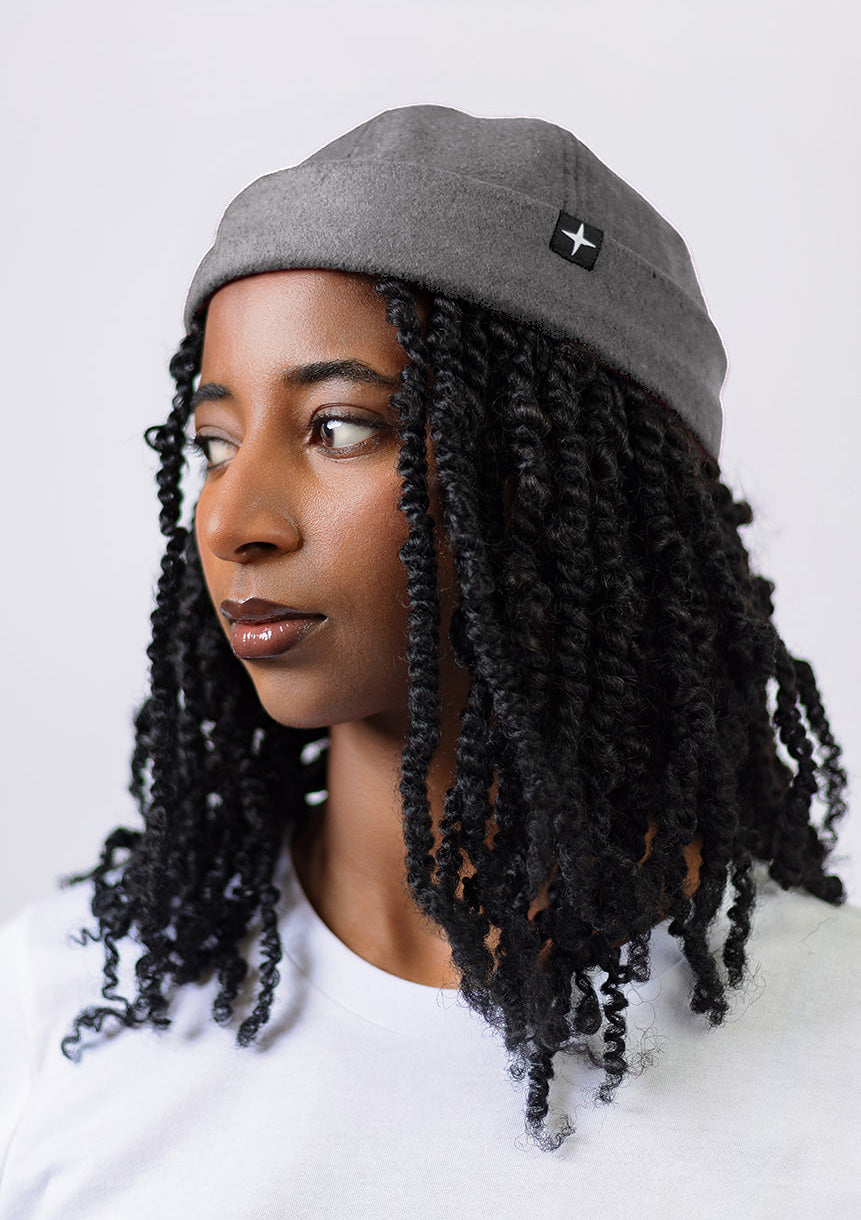 NEW Woolen docker hat - grey