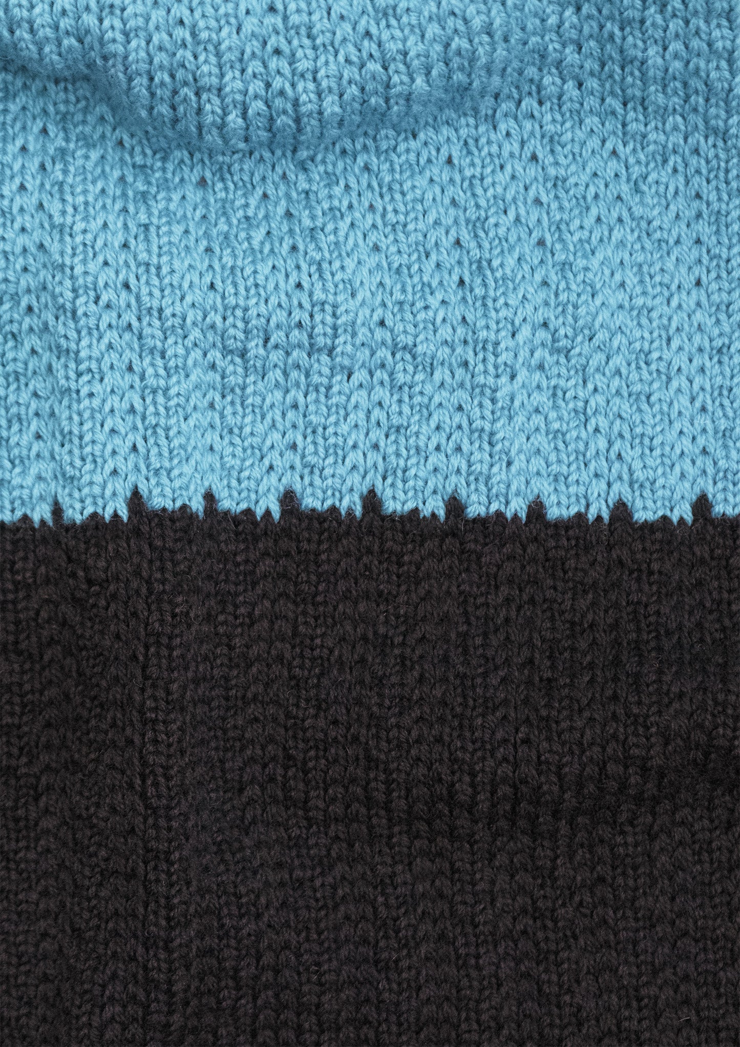 Grande écharpe pure laine - bleu givré
