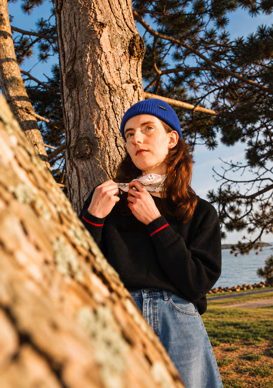 Pure wool toque - royal blue
