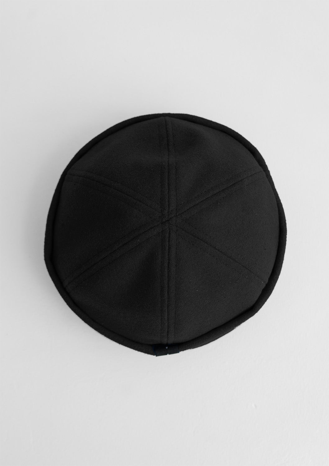 Woolen docker hat - black