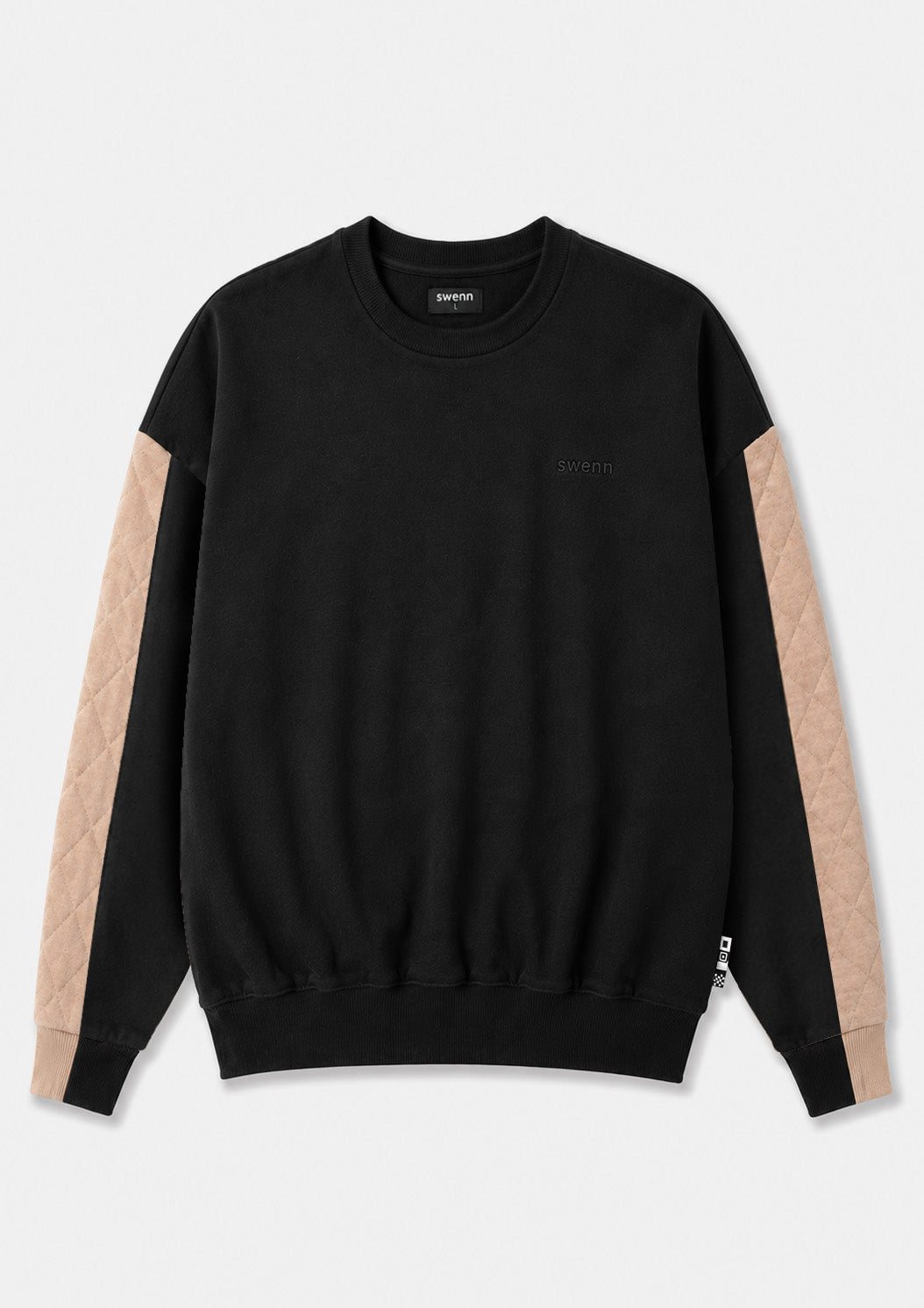 Quilted Crewneck Sweatshirt