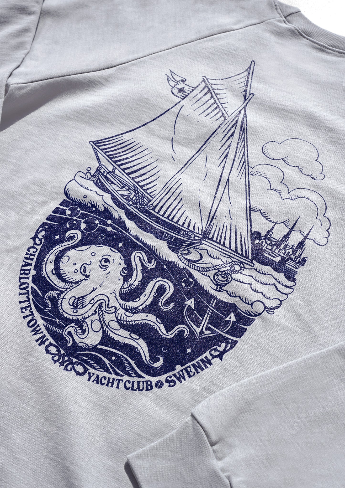 NEW Sweatshirt - Yacht Club - grey
