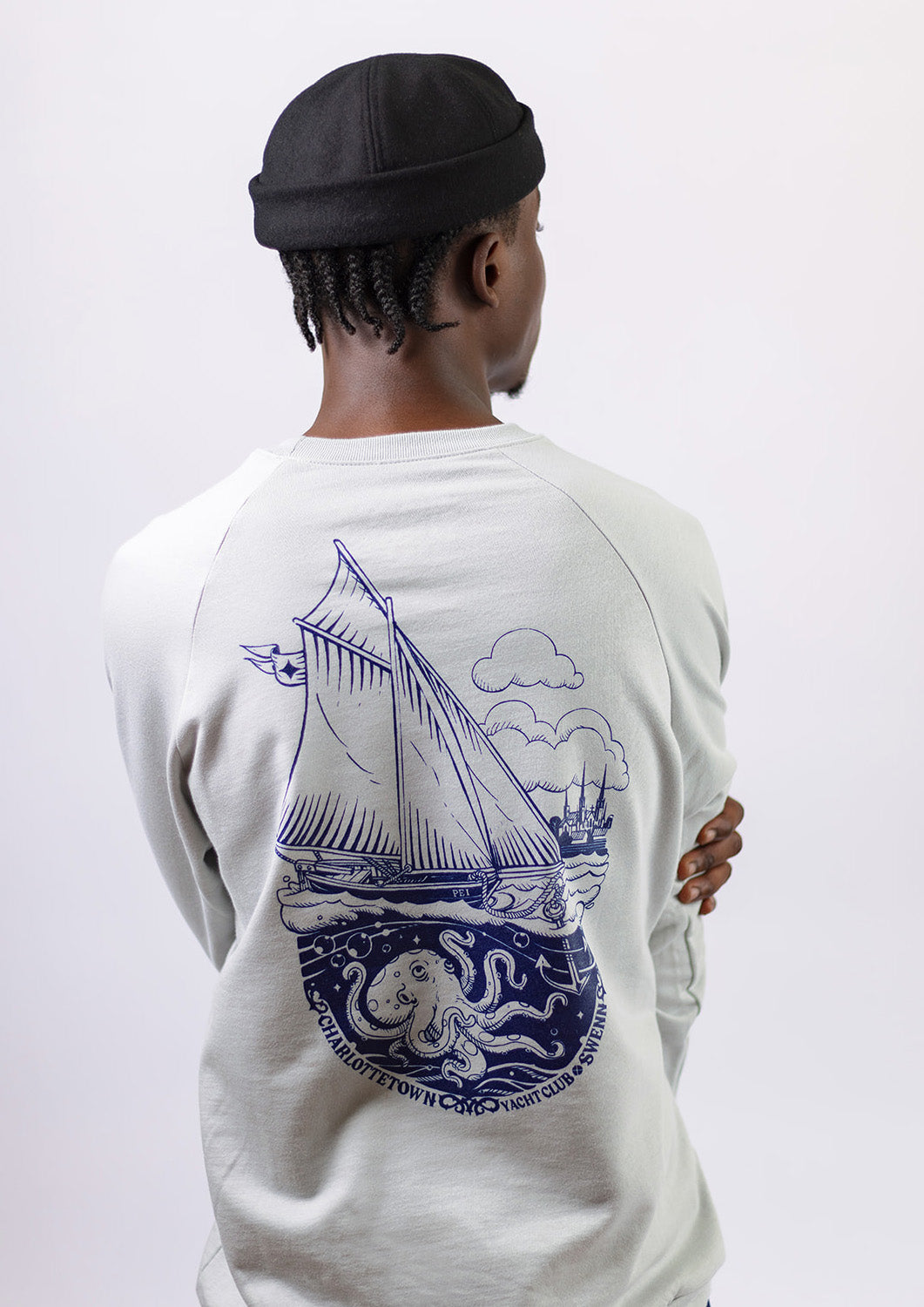 NEW Sweatshirt - Yacht Club - grey