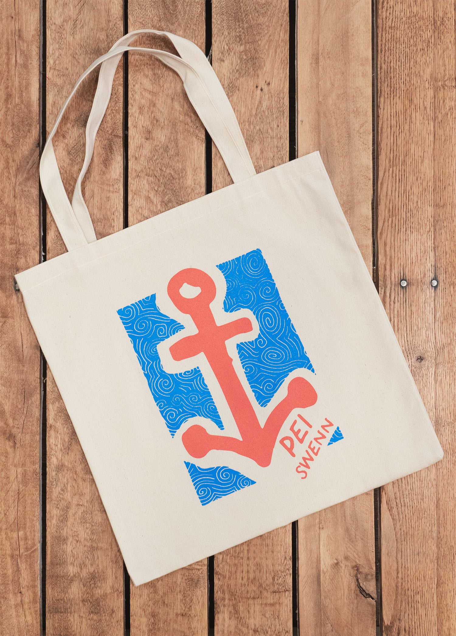 SWENN - Reusable The PEI Anchor cotton totebag