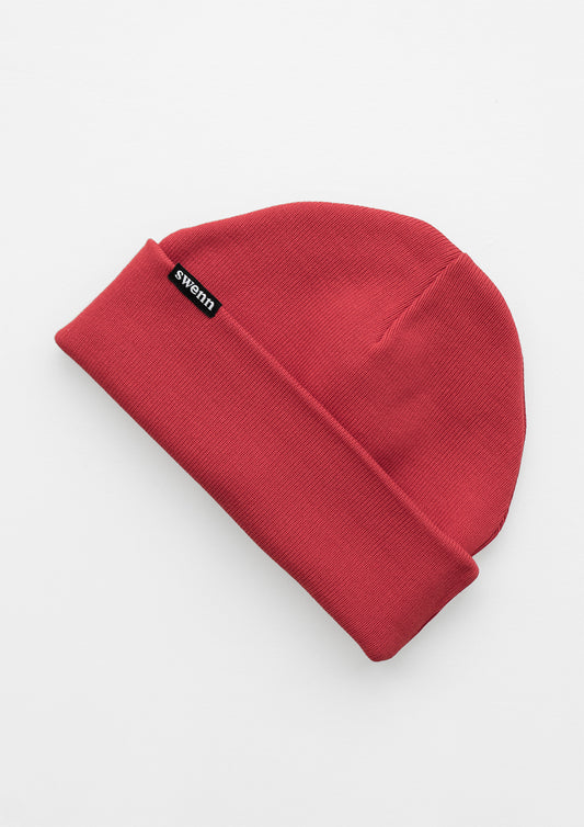 Organic cotton toque - red