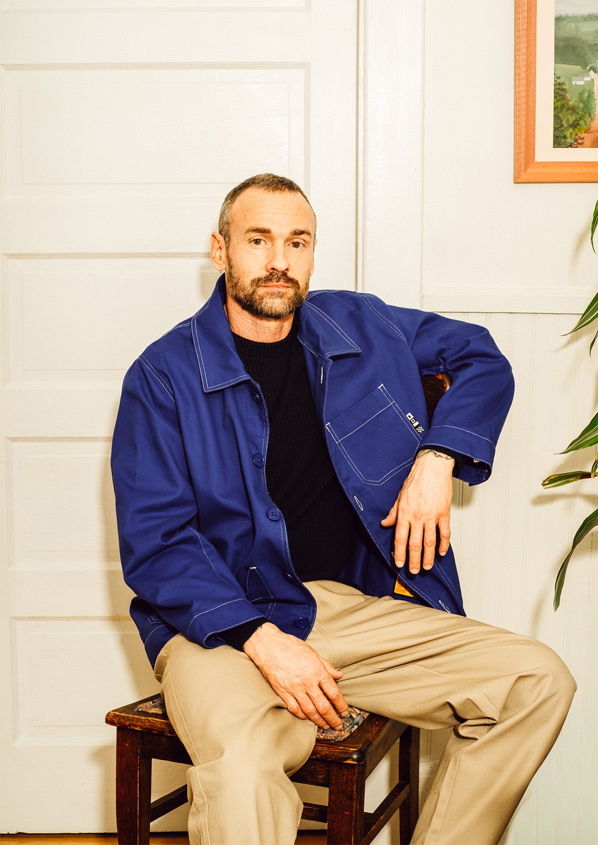 Michel - workwear jacket - royal blue