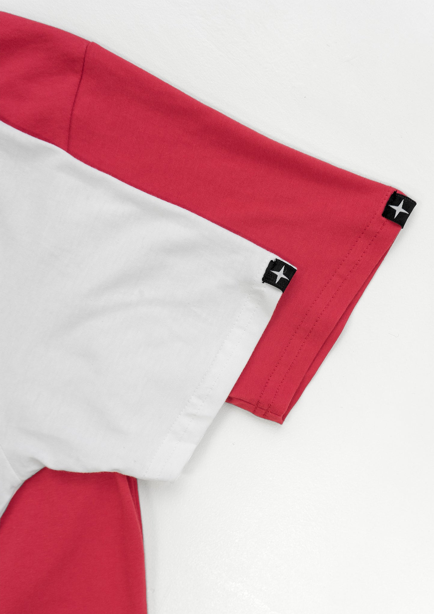 2 plain t-shirts - red and white