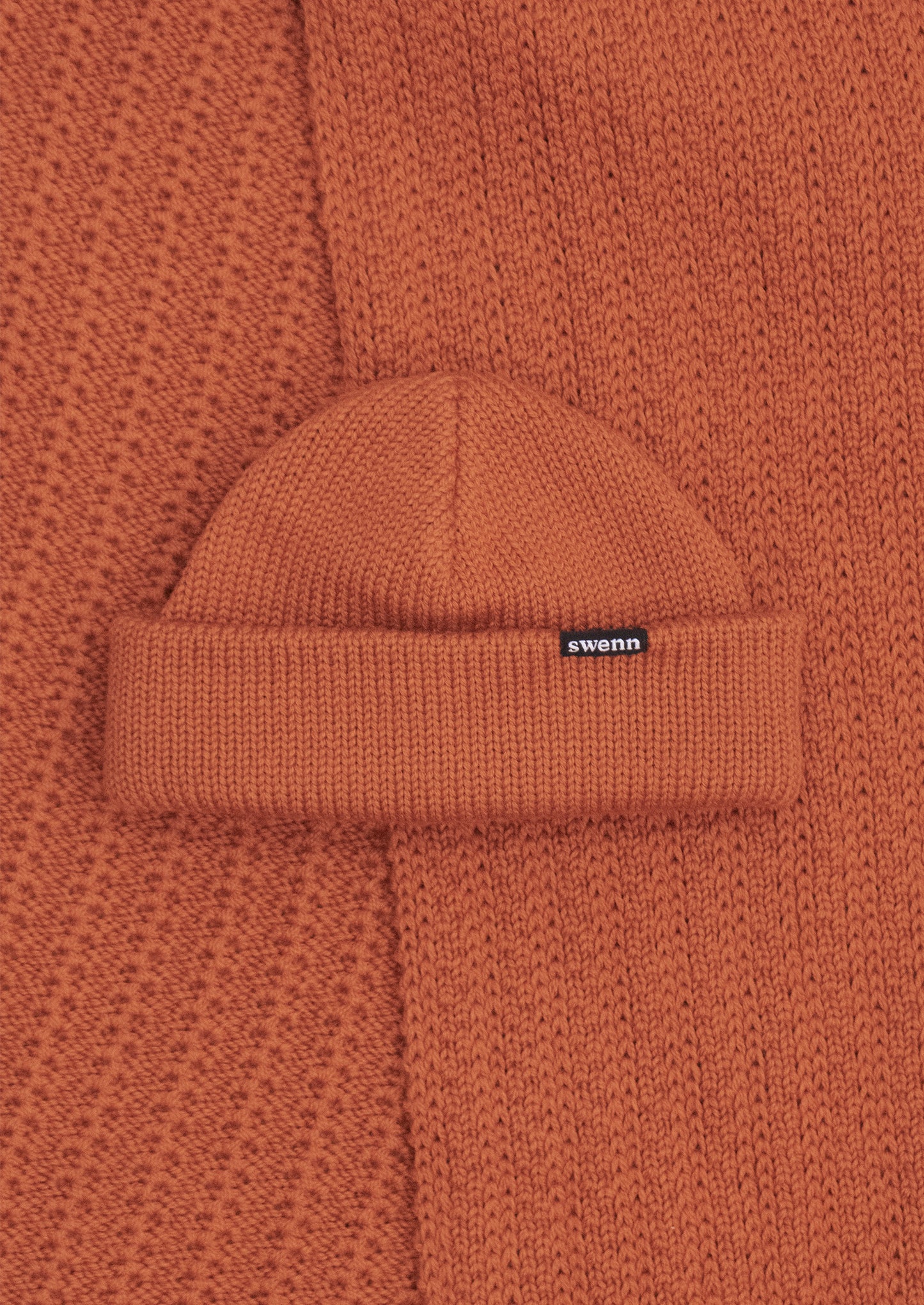 Tuque pure laine - rouille