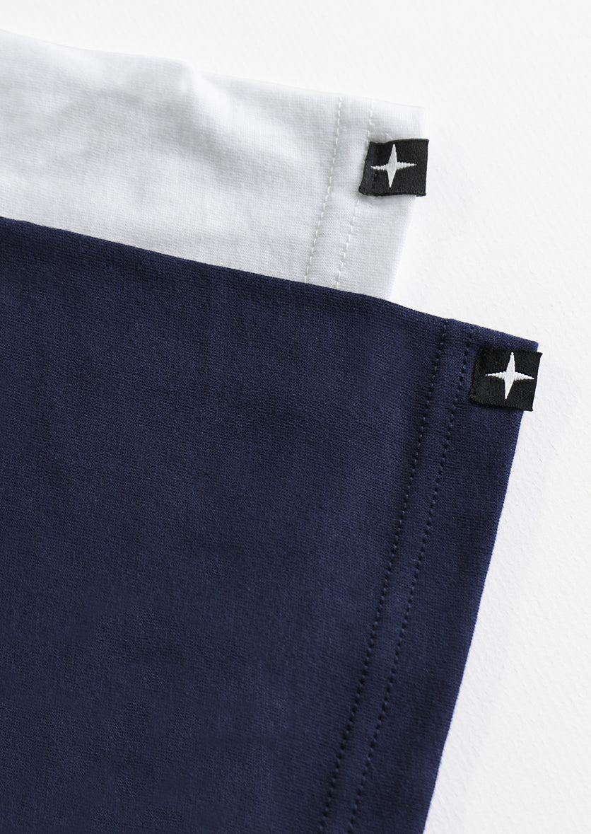2 plain t-shirts - white and navy
