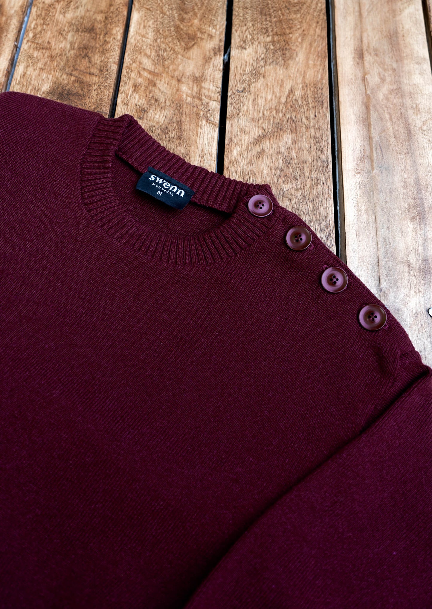 Gaël - ssailor's sweater - burgundy