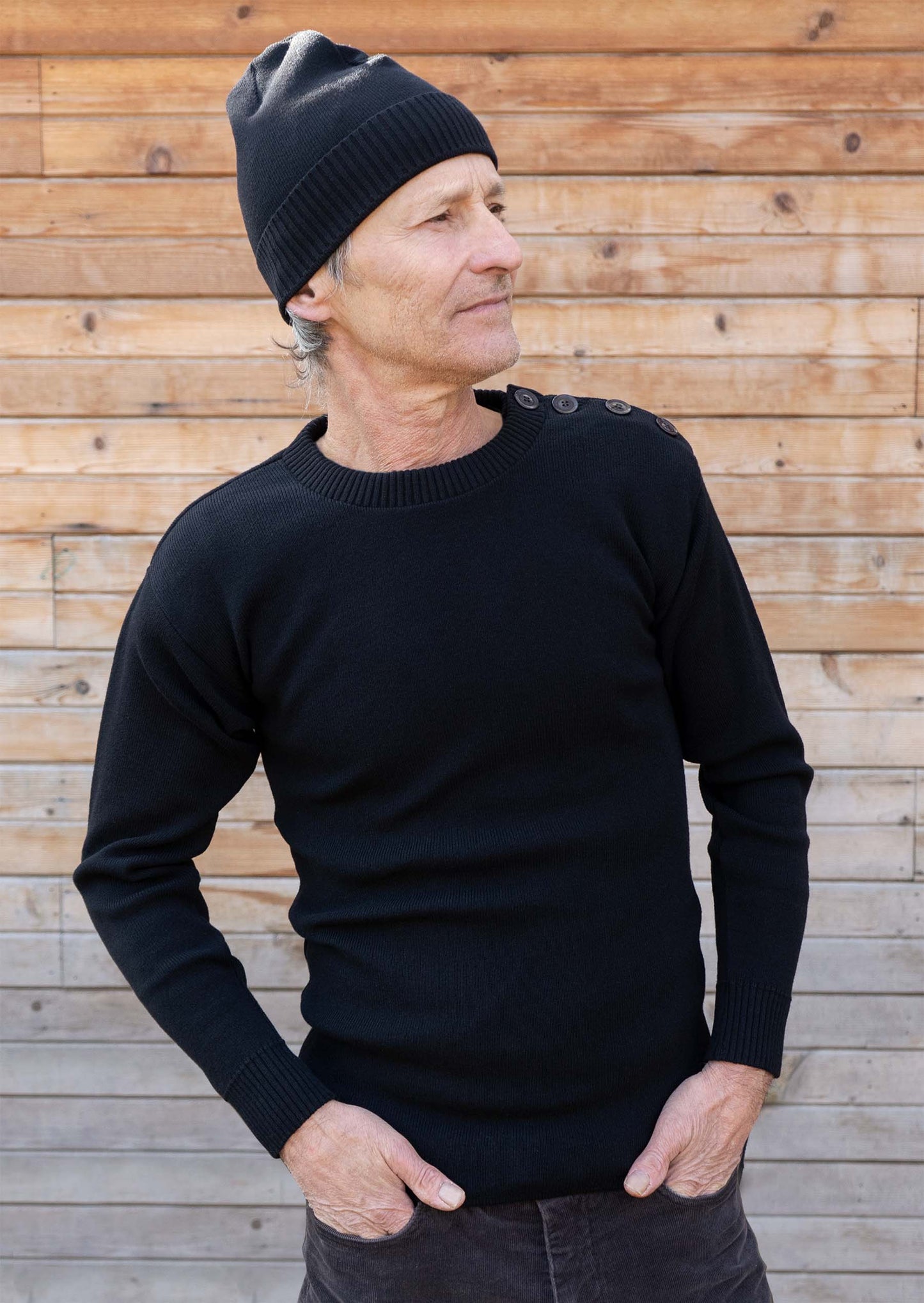 Gaël - sailor's sweater - black