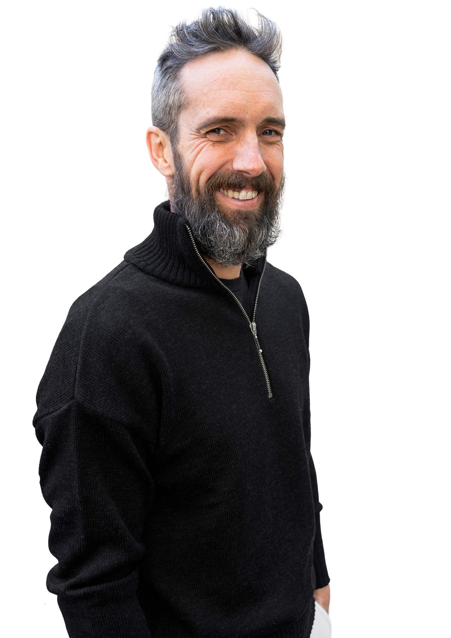 SWENN - Photos - Chandail zippé - noir