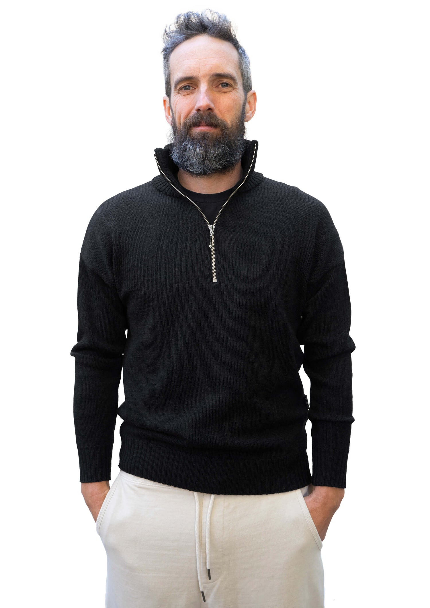 SWENN - Photos - Chandail zippé - noir