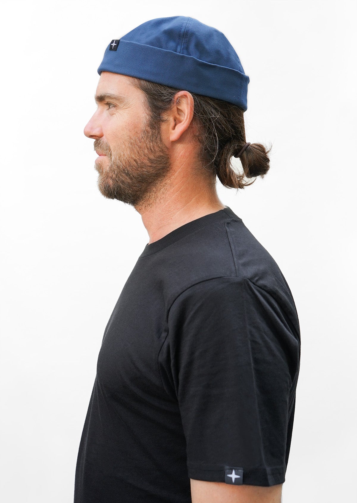 Docker hat - organic cotton - denim blue