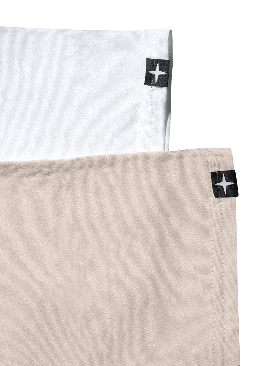 2 plain t-shirts - white and natural