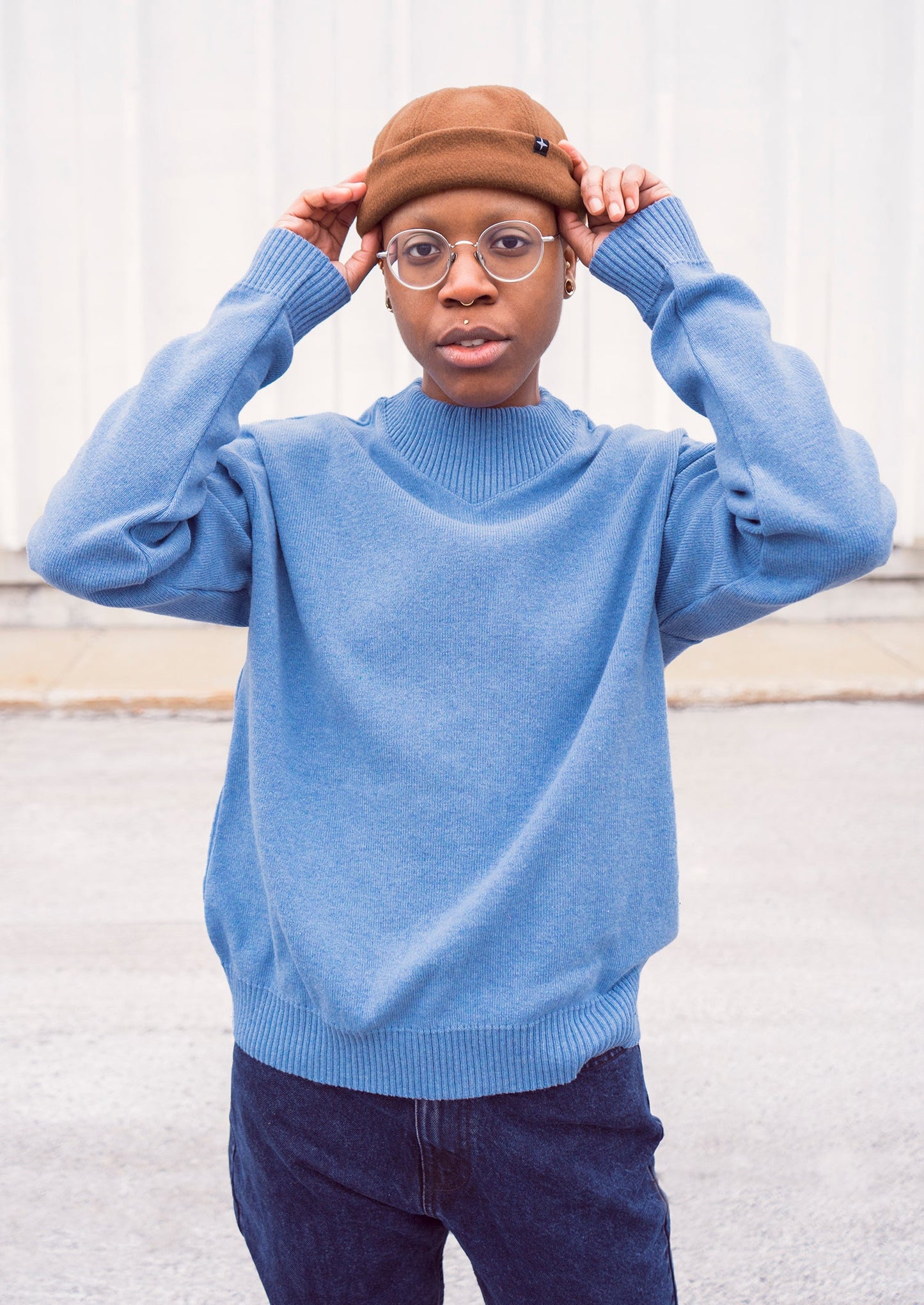 Armel - sweater - light blue