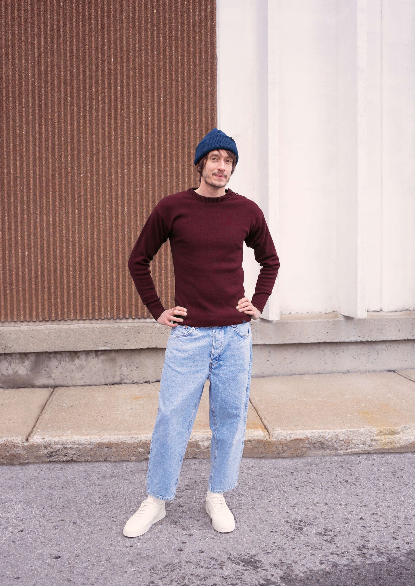 Gaël - chandail marin - bordeaux