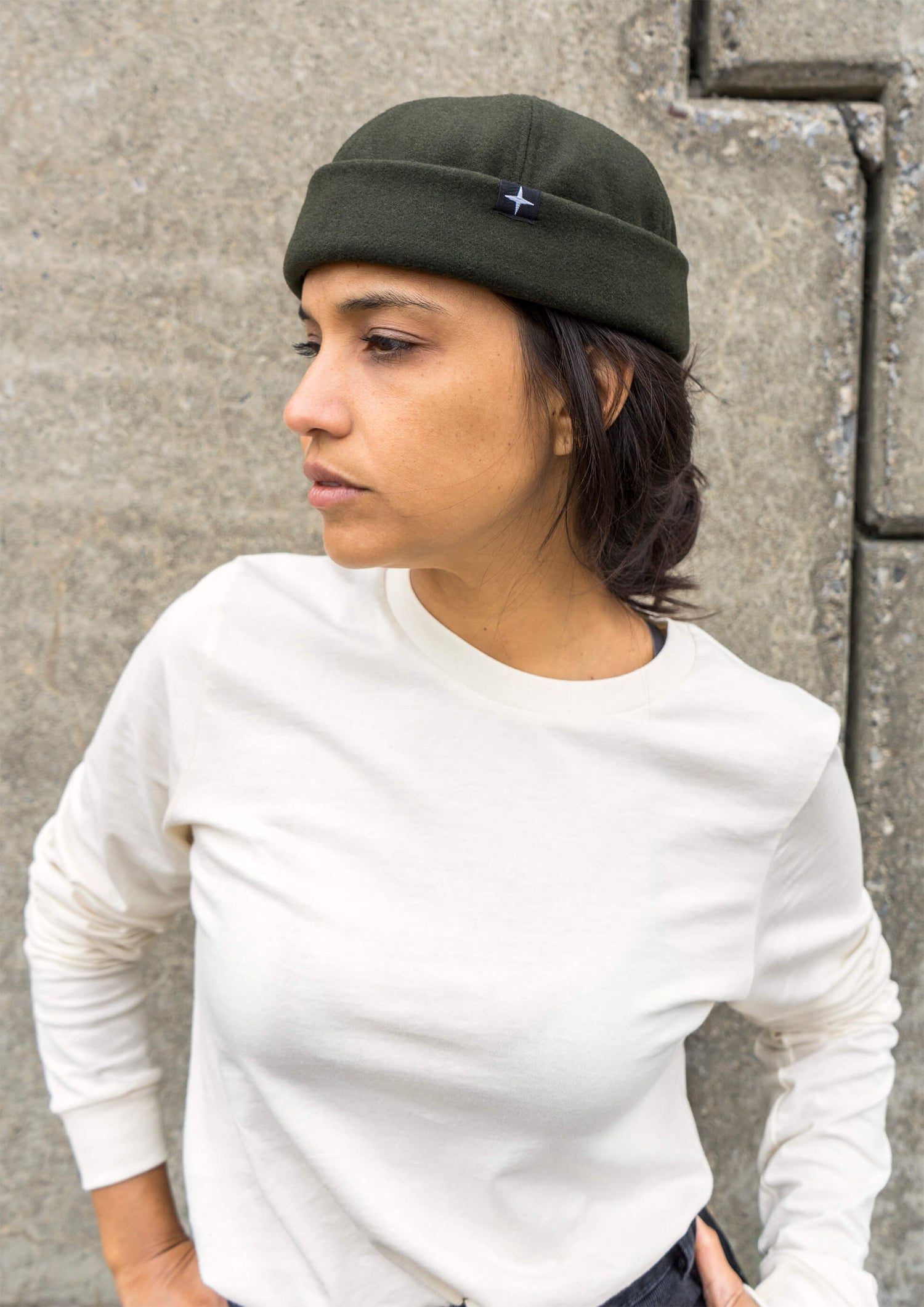 SWENN - Photos - Miki marin en laine - vert forêt