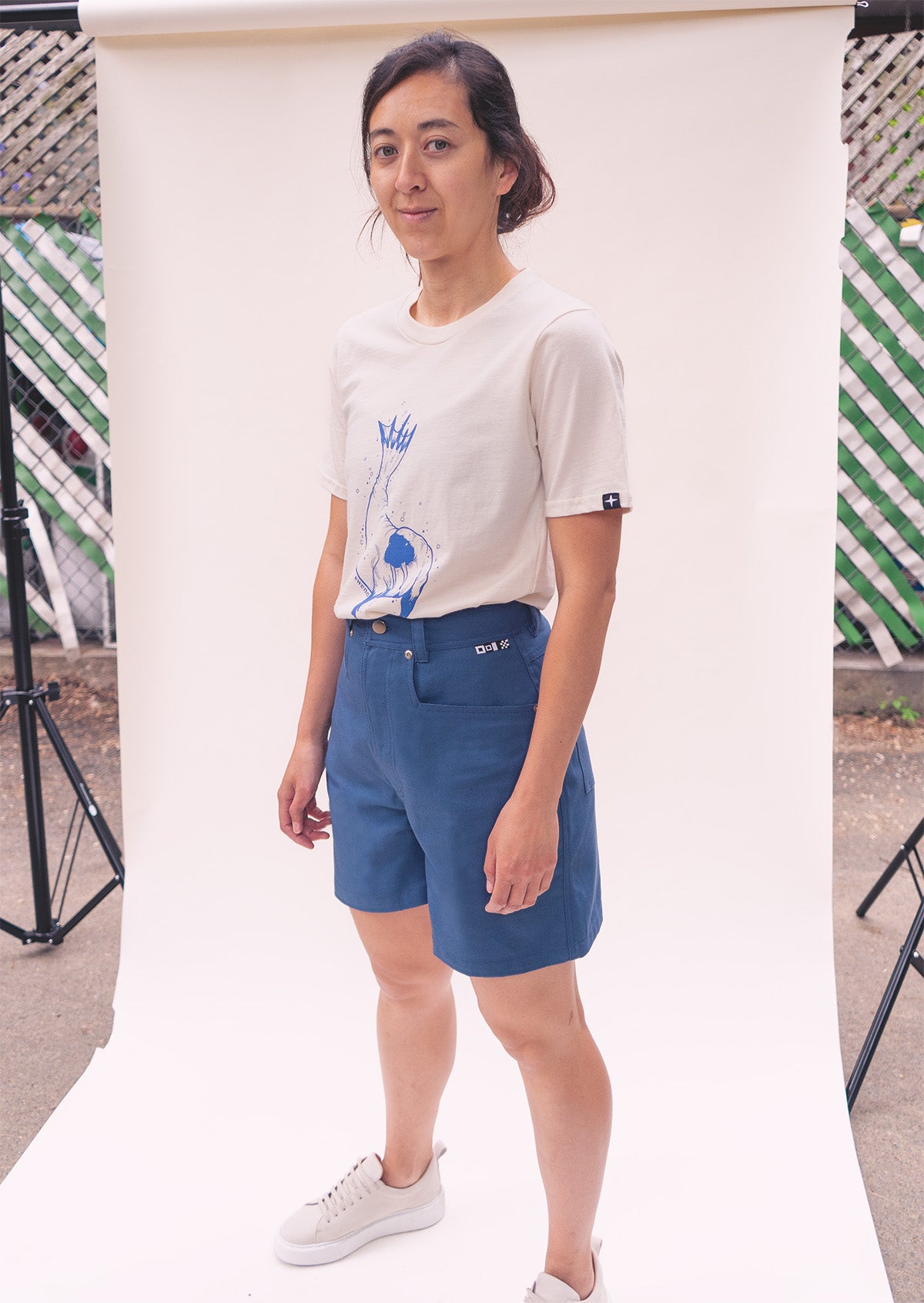 Short - bleu denim