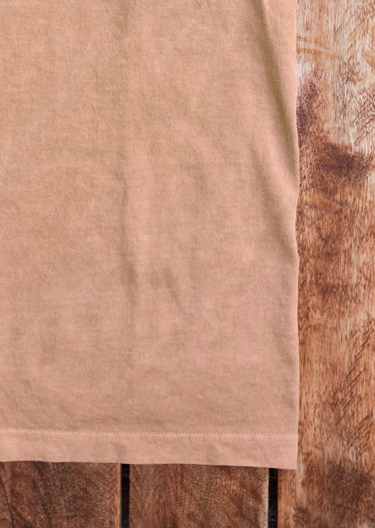 Sunwashed t-shirt - organic cotton - almond