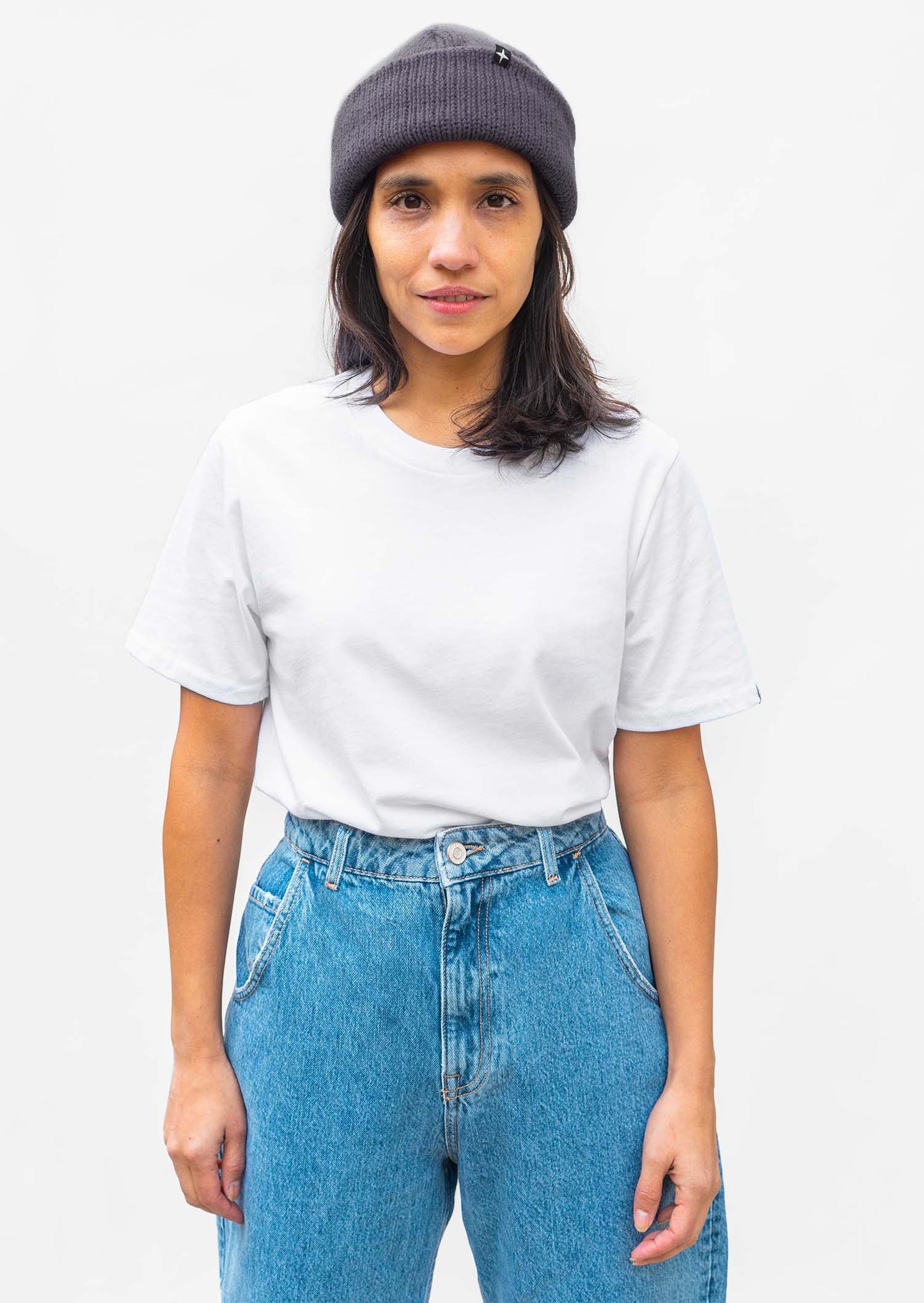 2 plain t-shirts - royal blue and white