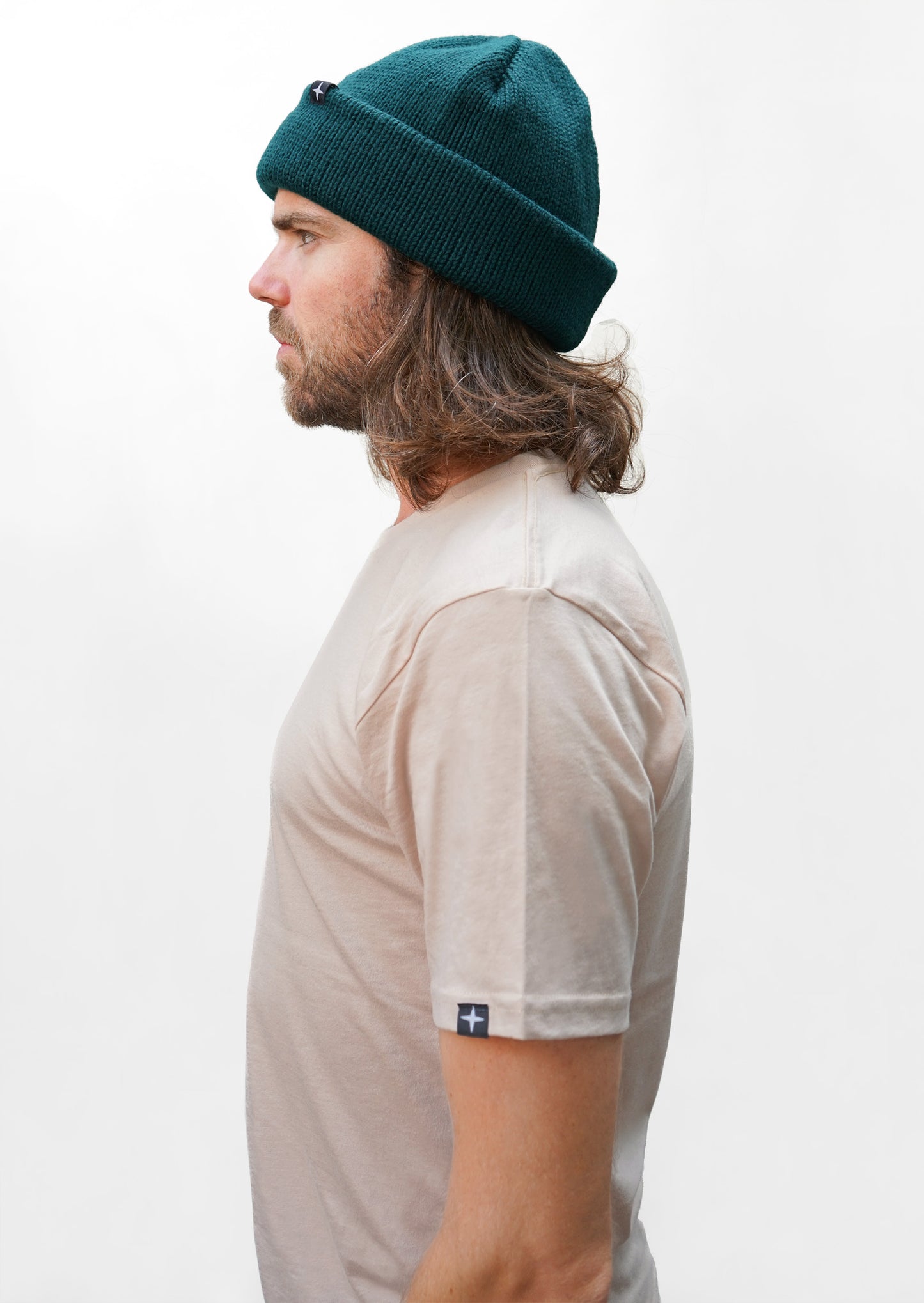 2 t-shirts unis - noir et naturel