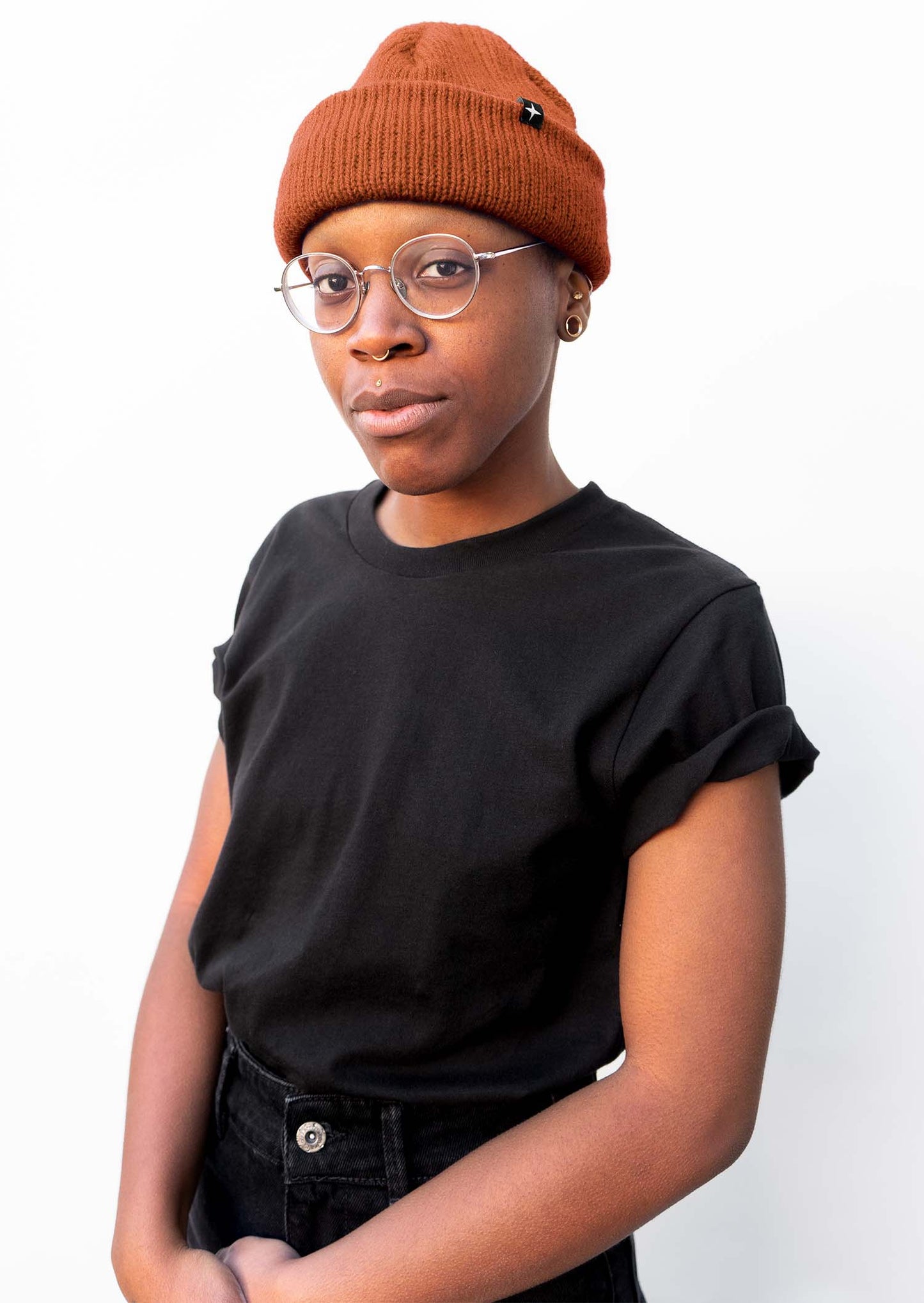 2 t-shirts unis - noir et naturel