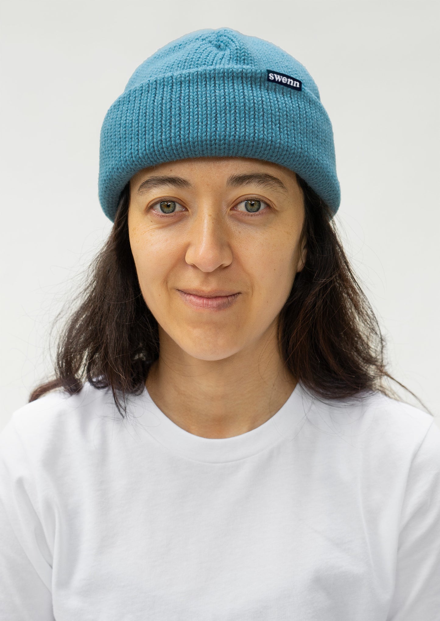 Tuque pure laine - bleu givré