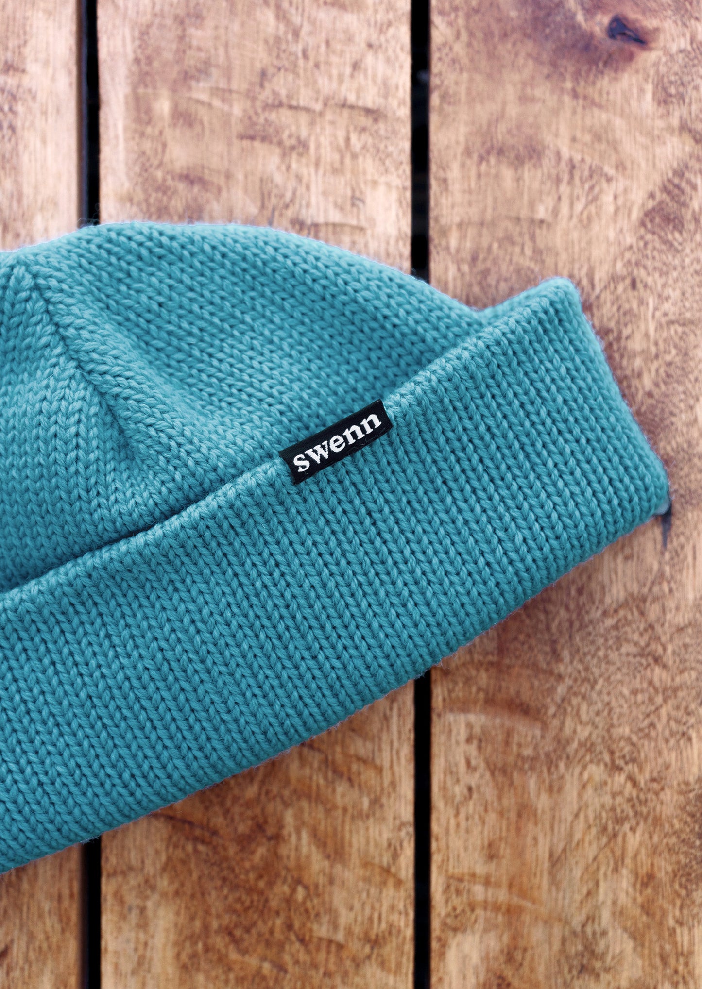 Tuque pure laine - bleu givré