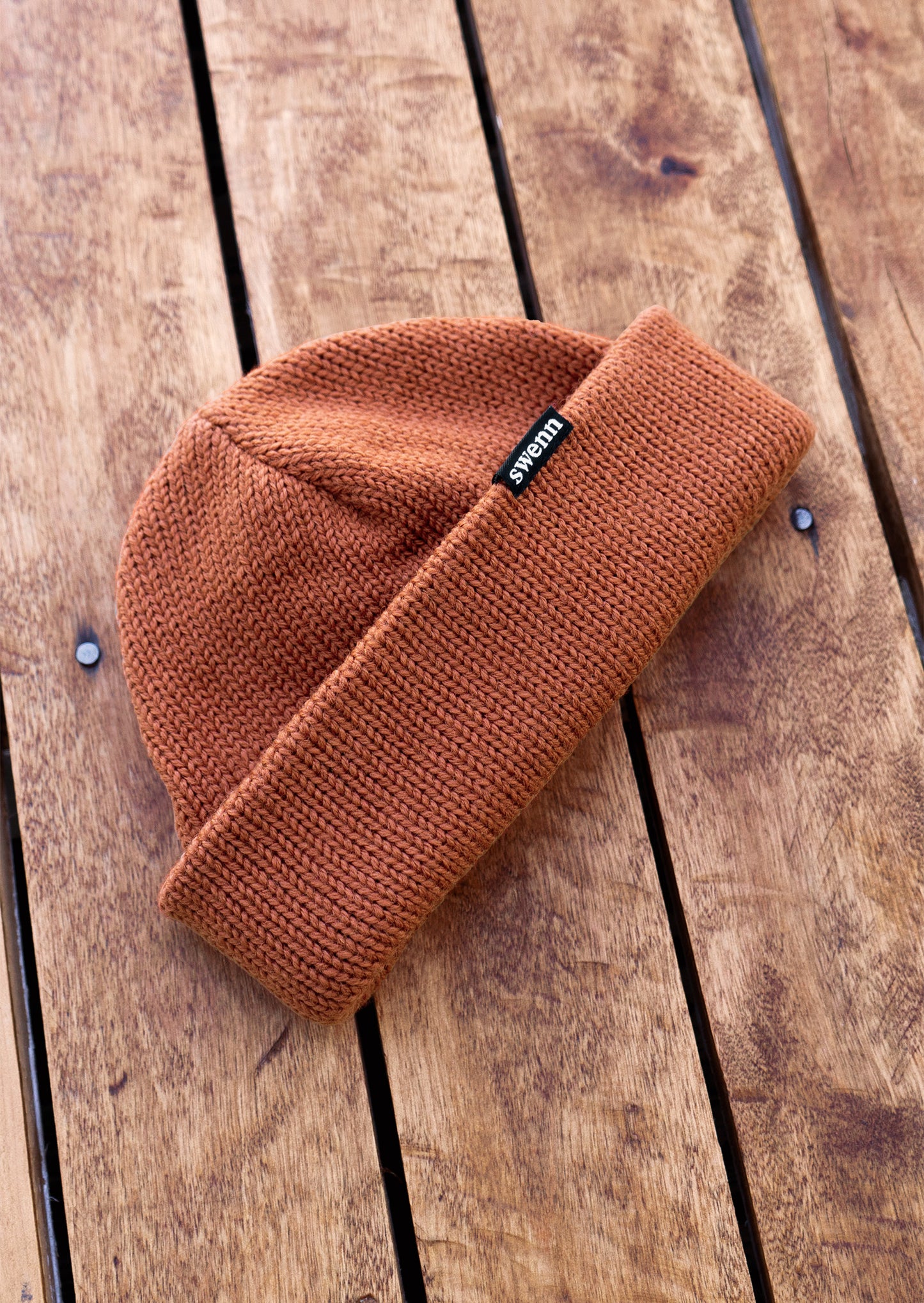 Tuque pure laine - rouille