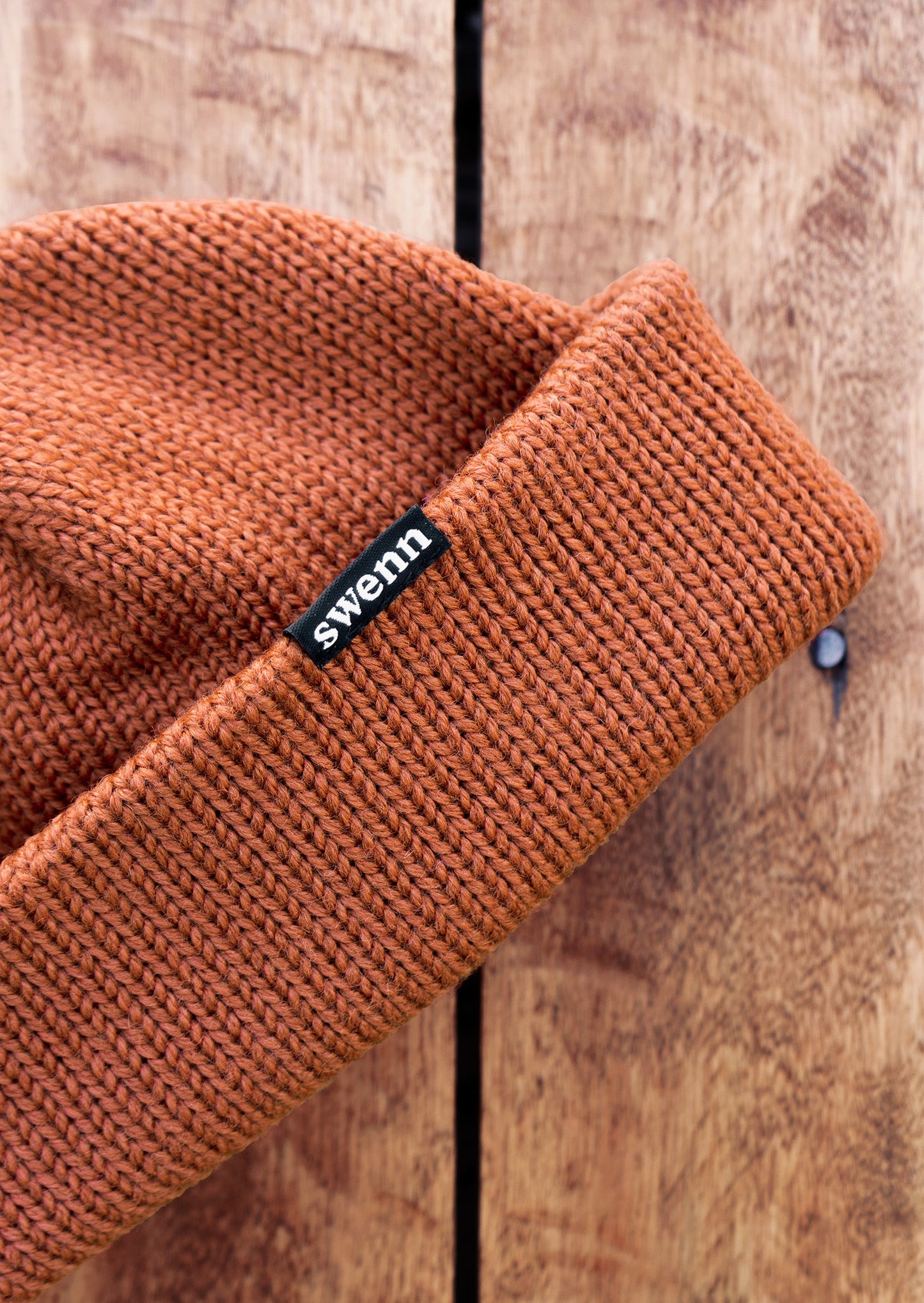 Tuque pure laine - rouille