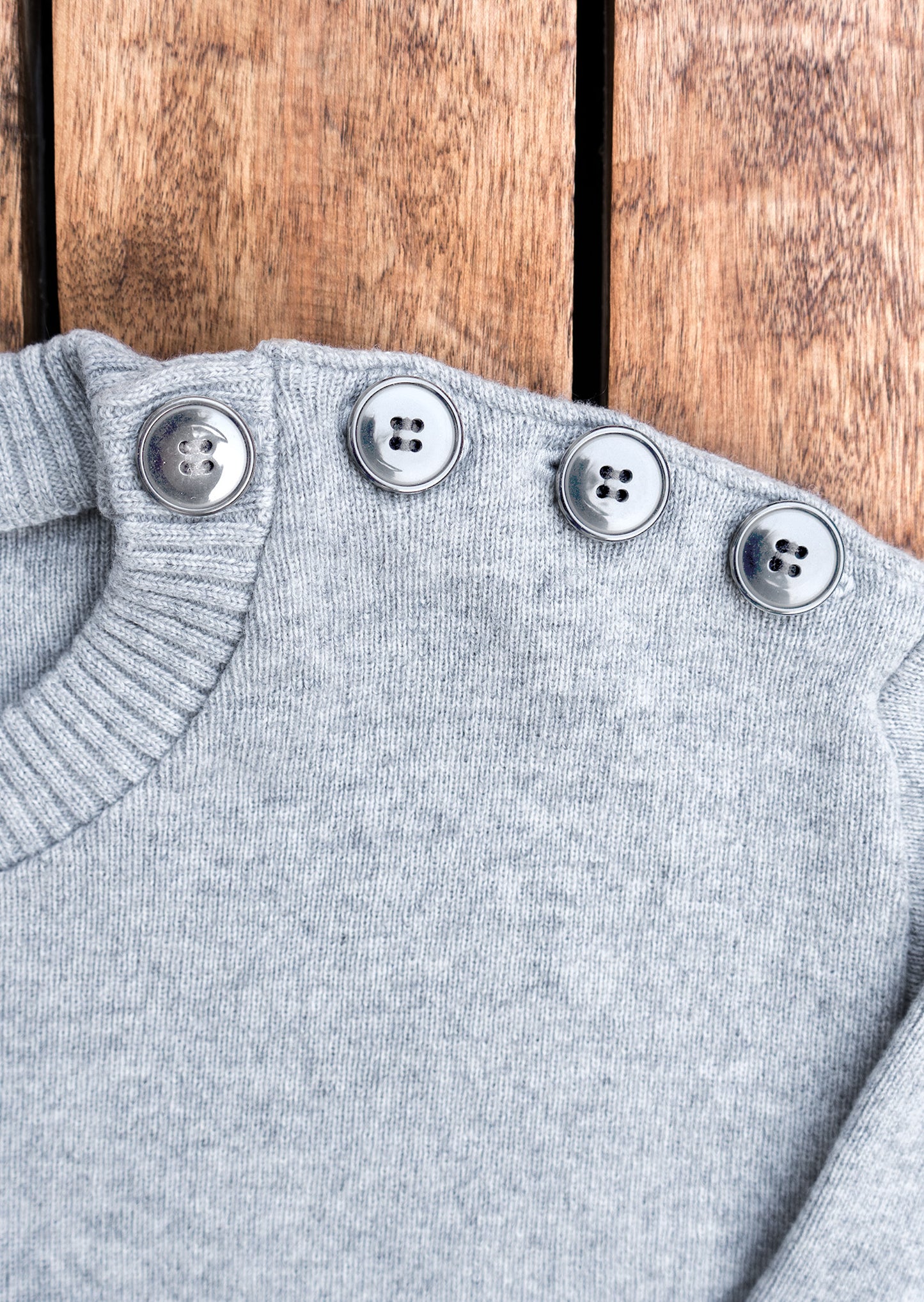 Gaël - sailor's sweater - heather grey