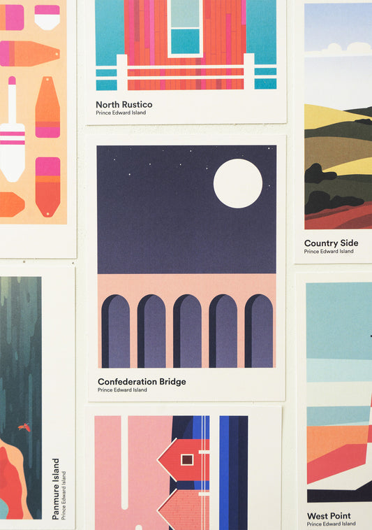 Affiche - Pont de la Confédération Nuit