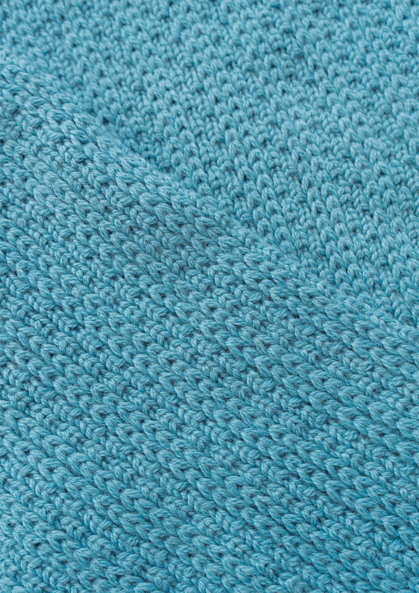 Pure wool scarf - frozen blue