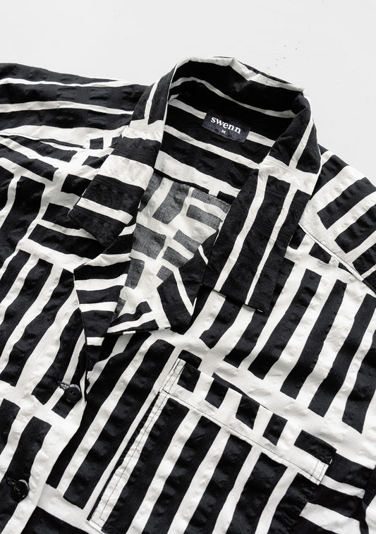 NEW Stripy shirt - black and white