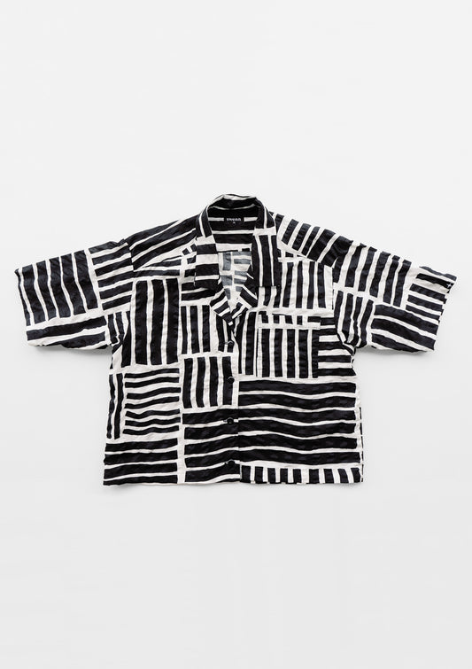 NEW Stripy shirt - black and white