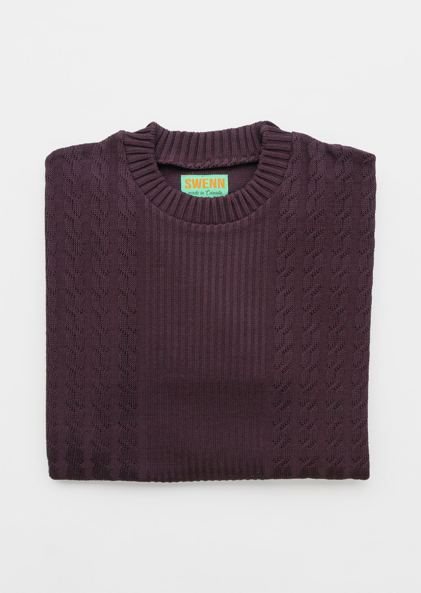 Peter - sweater - eggplant brown