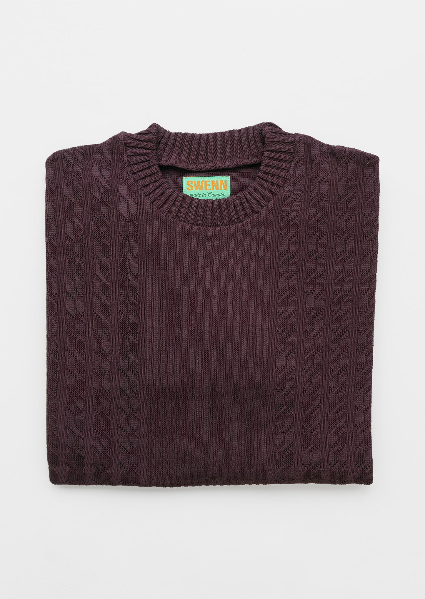 Peter - sweater - eggplant brown