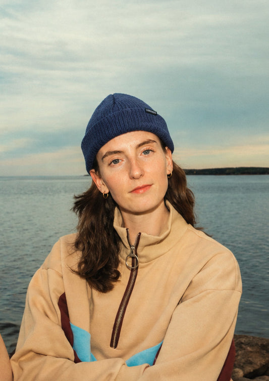 Merino wool toque - navy