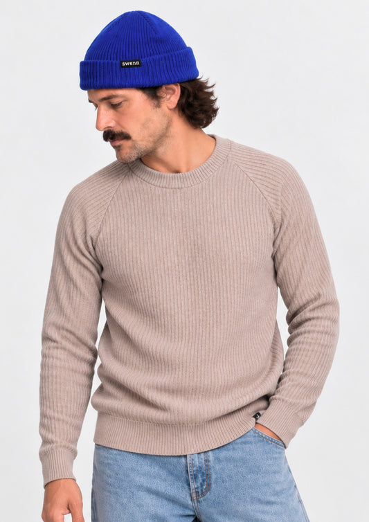 Tuque pure laine - bleu roi