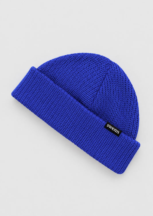 Tuque pure laine - bleu roi
