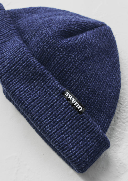 Merino wool toque - navy
