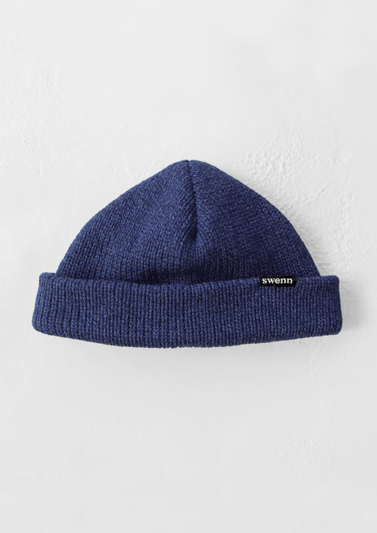 NEW Merino wool toque - navy