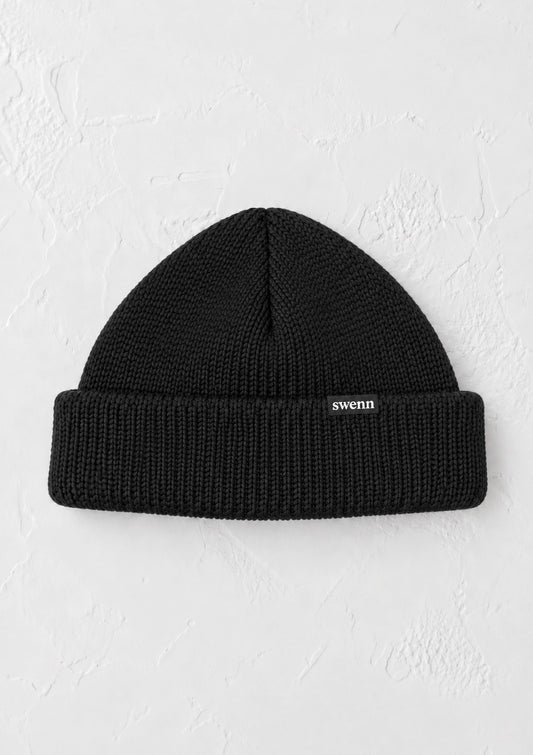 Tuque pure laine - noir