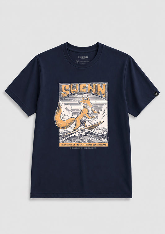 The Surfing Fox - navy
