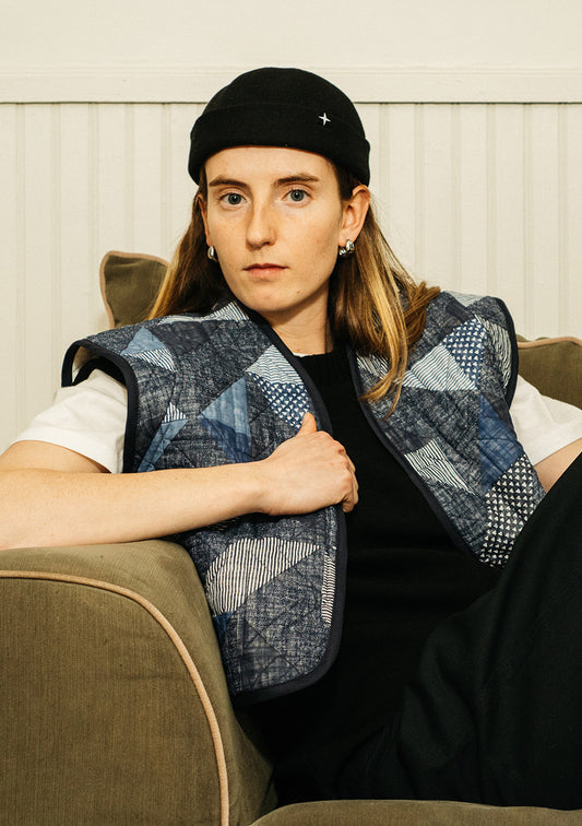 Woolen docker hat - black