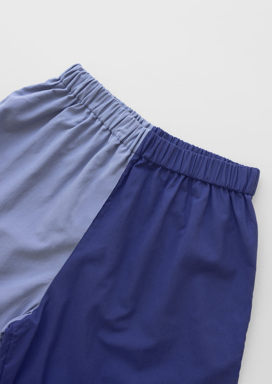 NOUVEAU Short bi-colore - bleu denim