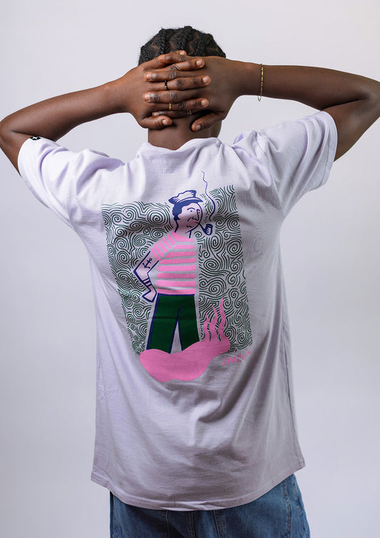 Le Marin à la pipe - lilas clair